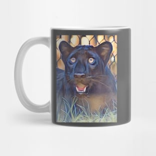 Black Leopard Mug